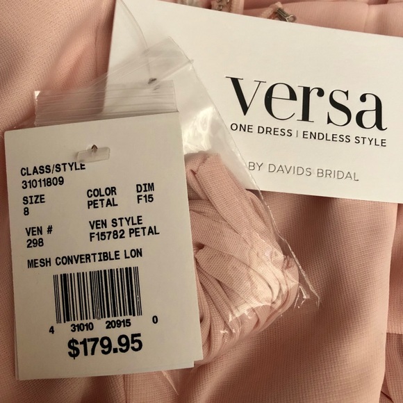 Versa Mesh Convertible Bridesmaid Dress in “Petal” - Picture 5 of 5